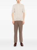 Brunello Cucinelli ribbed buttoned polo shirt