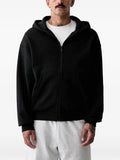 adidas logo-embroidered zip-up hoodie