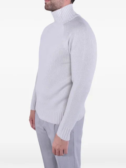 Eleventy ribbed-knit raglan-sleeve sweater