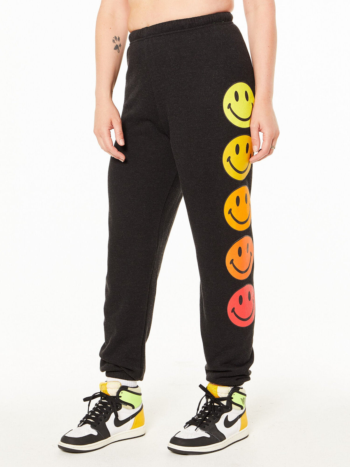 SMILEY SUNSET SWEATPANTS BLACK